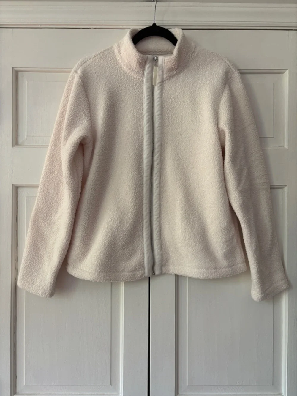 Tommy Bahama Salma Faux Shearling Cream Zip-Up Fleece Jacket‎ Sherpa Size XS